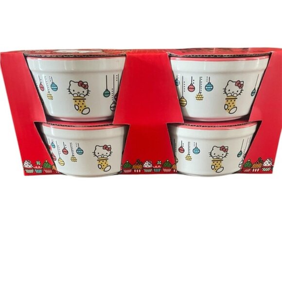 Hello Kitty 4” Christmas Ramekin Dishes - Picture 1 of 8